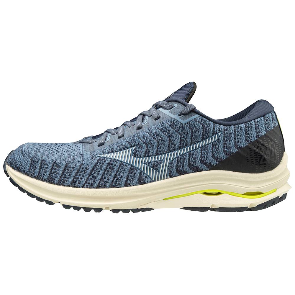 Scarpe Running Mizuno Wave Rider 24 WAVEKNIT™ Uomo - Blu Chiaro - 85913-CUYA